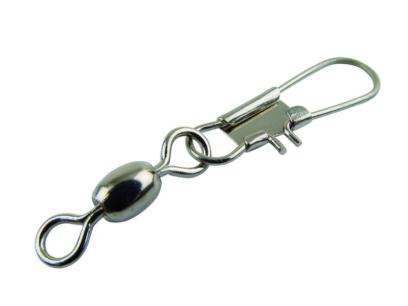 Mustad Nickel Crane Swivel & Snap (77244N)